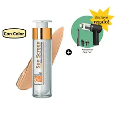 FREZYDERM - Velvet Sunscreen Color Face 50Ml + Aspiradora de Mano 2en1 Inalámbrica