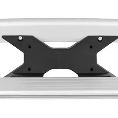 GENERICO - PARRILLA PARA VEHÍCULO MODELO X DE ALUMINIO COLOR PLOMO DE 140CM