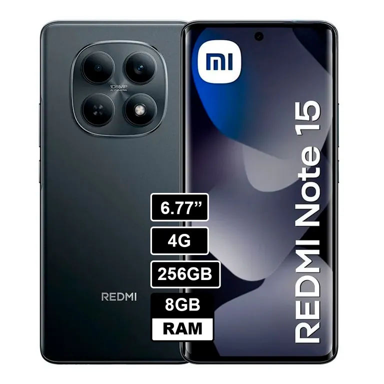 SMARTPHONE NOTE 15 4G 8GB 256GB NEGRO