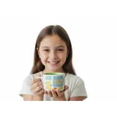ROMAX - Taza Cerámica Niños 350ml Diseño Divertido Regalo Infantil