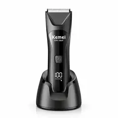 KEMEI - Afeitadora Corporal Unisex Impermeable IPX7 con Luz LED y Carga USB Tipo C