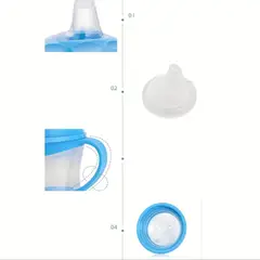 GENERICO - Toma Todo de Transición Infantil con Asas para Bebés Niño