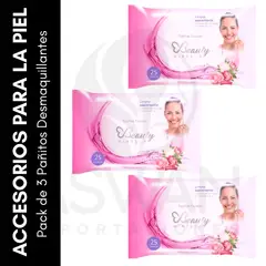 GENERICO - Pack de 3 Pañitos Desmaquillantes