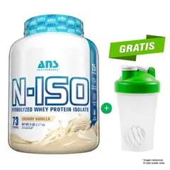 ANS PERFORMANCE - N-ISO WHEY PROTEIN ISOLATE 2.27 KG VAINILLA + SHAKER
