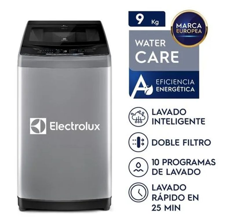 Lavadora Carga Superior 9kg Premium Care Gris EWIW09F2USVG
