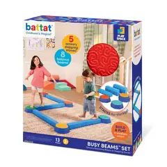 BATTAT - Set de vigas de equilibrio sensoriales para niños 09 piezas