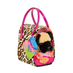 PUCCI PUPS - Perro pug con cartera leopardo