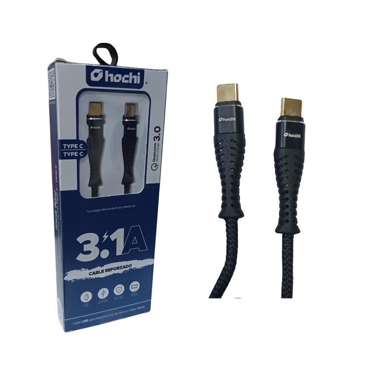 CABLE USB-C A USB-C 31A CARGA RAPIDA