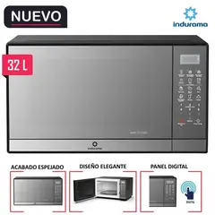 INDURAMA - Horno Microondas MWI-32TNEP 32 litros