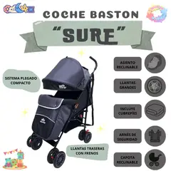 VOYAGE - COCHE BASTON "SURE" CON SISTEMA PLEGADO COMPACTO
