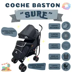 VOYAGE - COCHE BASTON "SURE" CON SISTEMA PLEGADO COMPACTO /