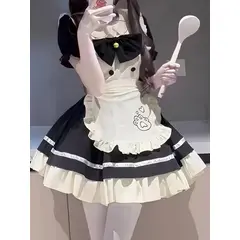 GENERICO - Vestido lolitas disfraz cosplay bordado gato