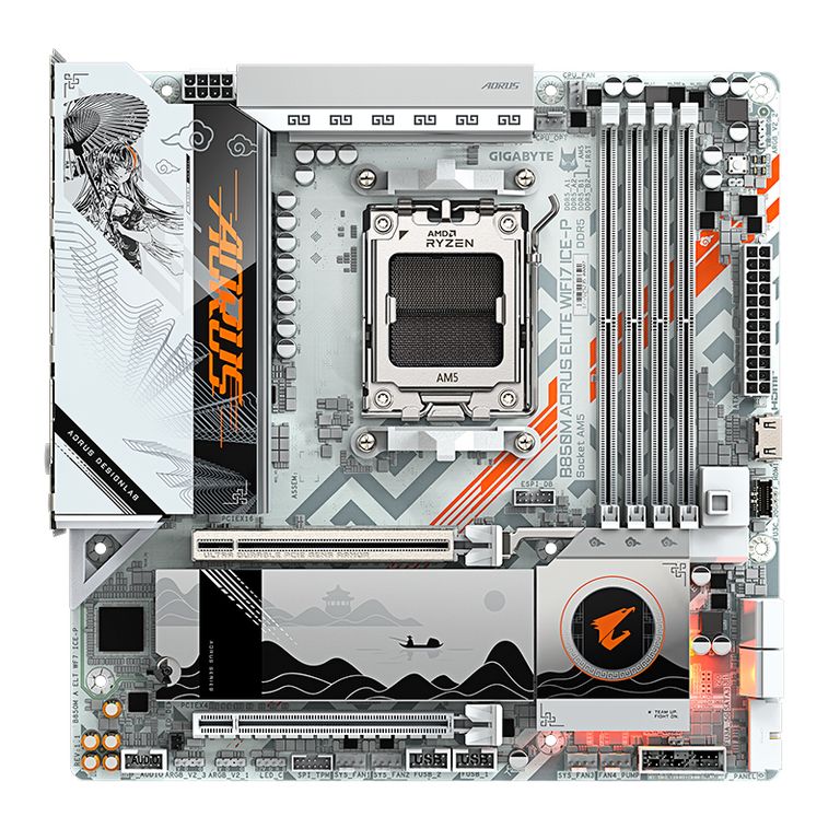 Motherboard B850M AORUS ELITE WIFI7 ICE-P Waifu