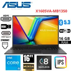 ASUS - Laptop Vivobook 16 X1605VA-MB1350 16″ Intel Core i5-13420H 16GB RAM 512GB SSD FreeDOS