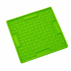 GENERICO - PLATO PARA MASCOTA LICK MAT - HUESITOS VERDE