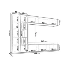 TU MESITA - Mesa de TV Flotante Mime con Canto Grueso Color CapriPanela