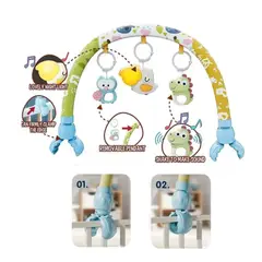 GENERICO - Arco Musical para Bebé Apto para Coche y Cuna - Estimula los Sentidos del Bebé