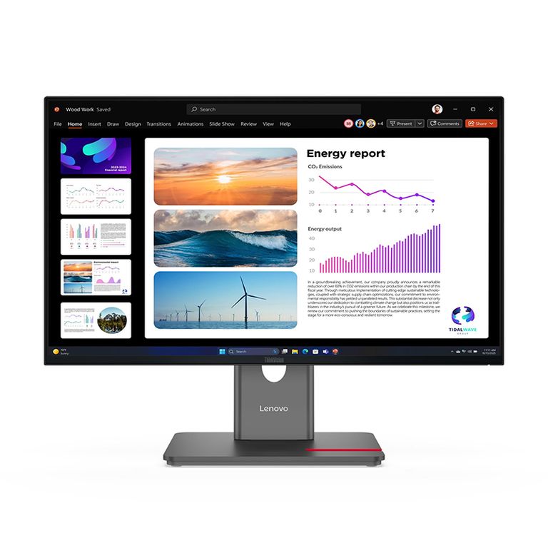 Monitor Plano Thinkvision P24Q-40 24 Qhd Ips 48Hz - 120Hz HZ