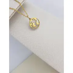 GENERICO - COLLAR LISO MAPA MUNDI