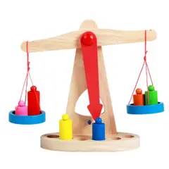 GENERICO - Balanza Didáctica de Madera para Niños