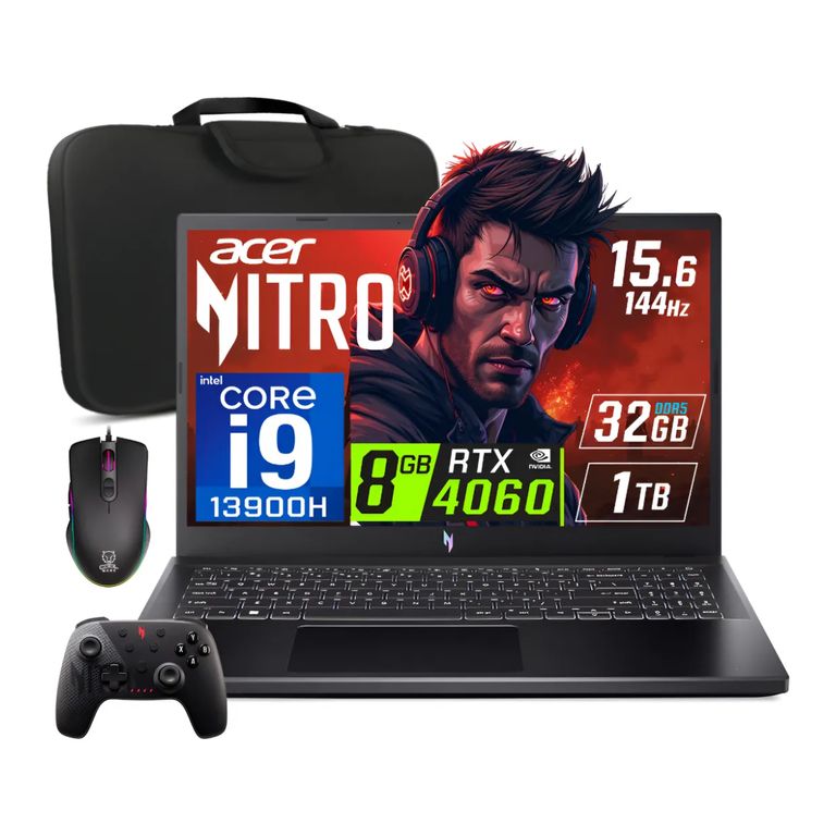Laptop gamer Nitro V 15 Intel Core i9-13900H Nvidia 8GB RTX4060 32gb Ram 1TB SSD 15.6 FHD 144Hz