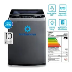 INDURAMA - Lavadora Digital 21Kg Carga Superior LRI-21CRI