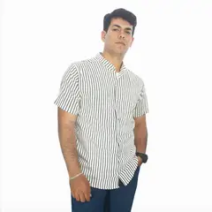 DM DEXMEN - Camisa Dexmen Rayas Blanco