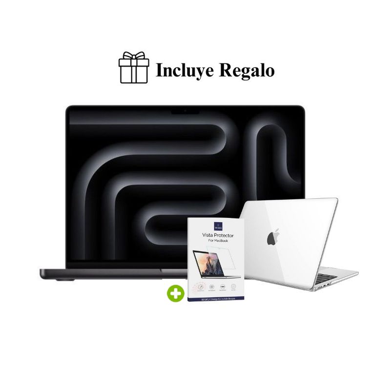 Macbook Pro 14″ M5 16GB RAM + 512GB SSD (Teclado Ingles) - Space Black + Regalo