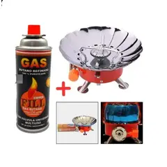 GENERICO - Mini Cocina Portatil Campamento Camping + 01 Gas Butano