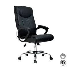 ALTHEA CONFORT - Silla Ergonómica Vera Presidente Cuero Negro