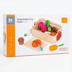 GENERICO - Canasta Vegetales Imantadas para cortar de Madera