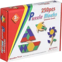 GENERICO - TANGRAM DE MADERA ROMPECABEZAS EDUCATIVO