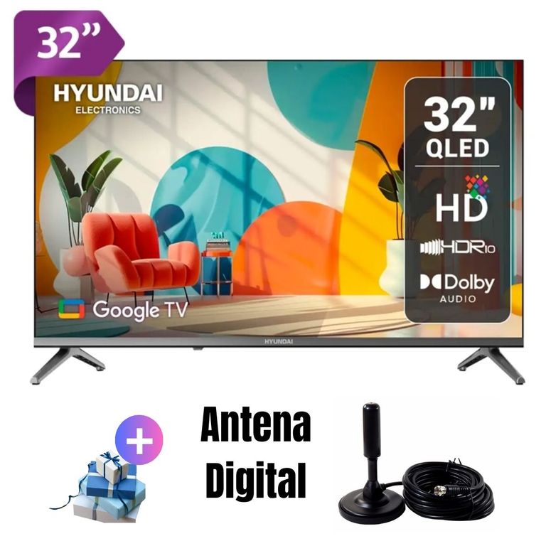 Televisor QLED 32'' HYLED3259QG + Ant Digital