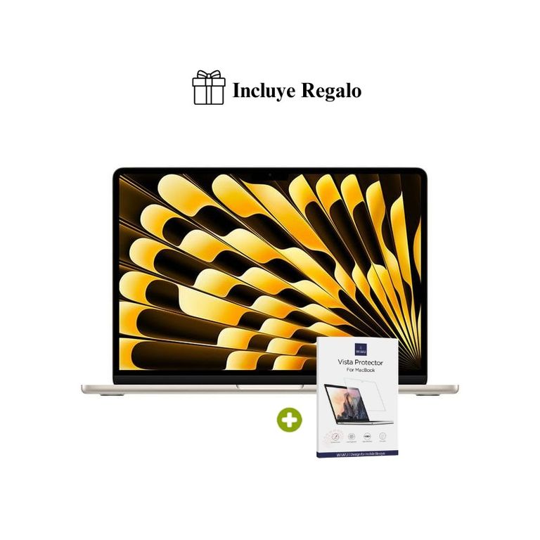 Nueva MacBook Air M5 13” 16GB RAM + 512GB (Teclado Ingles) - Starlight 2026 + Regalo