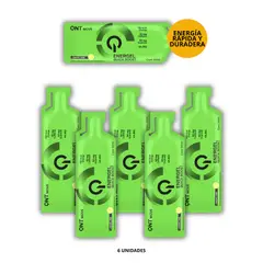 QNT - PACK X 6 GELES ENERGETICOS SABOR LIMA LIMON