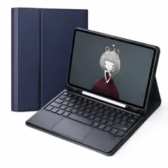 GENERICO - FUNDA CON TECLADO + TOUCHPAD SAMSUNG TAB S7 FE - S7 FE PLUS AZUL