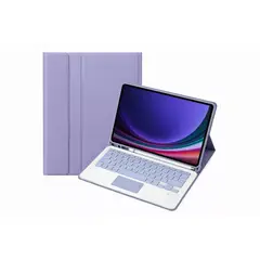 GENERICO - FUNDA CON TECLADO + TOUCHPAD SAMSUNG TAB S9 PLUS - S9 FE PLUS LILA