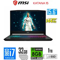 MSI - Laptop Katana 15 intel core i7-13620H Nvidia 8GB RTX4060 Ram 32gb 1TB Ssd 15.6″ FHD 144Hz