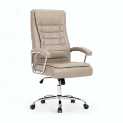 GENERICO - Silla Presidencial Haven Shiny Ergonómica 360° Beige