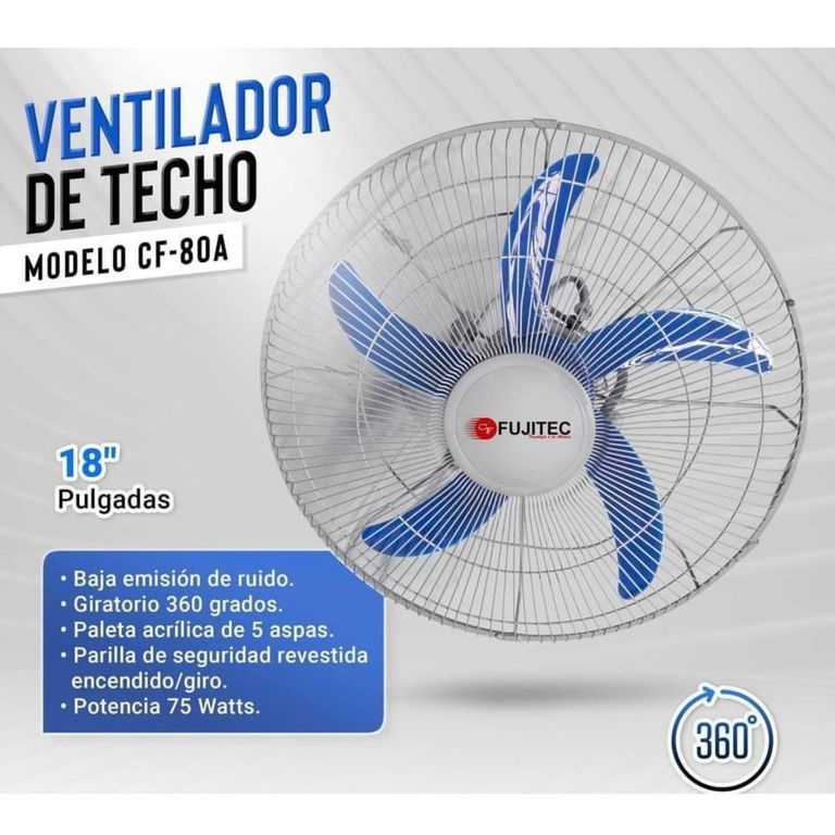 Ventiladores de techo orbital 360° 3 niveles CF-80A