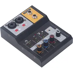 OEM - Mezclador de Audio Compacto 2 Canales Interfaz USB y Alimentación 48V Grabación Producción Musical