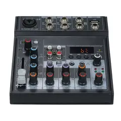 OEM - Mezclador de Audio Profesional de 5 Canales con Bluetooth, USB, Interfaz de PC y Phantom Power 48V