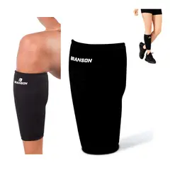 GENERICO - Pantorrillera Deportiva TALLA XL de Compresión Cerrada Tubular de Neopreno Negro Hombre y Mujer