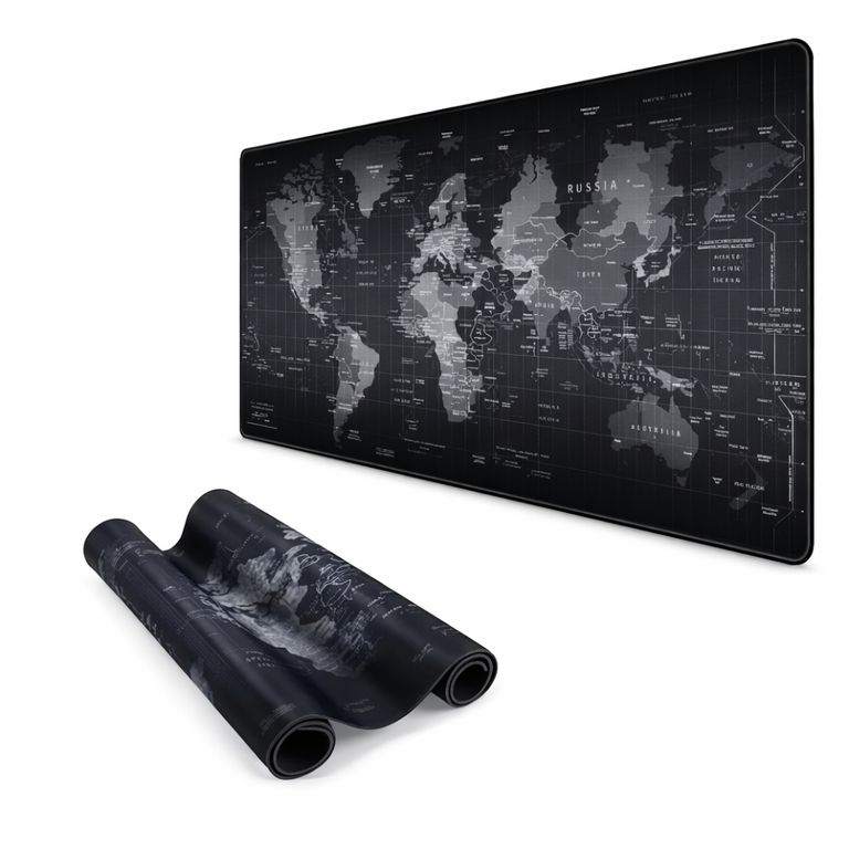 Mousepad Gamer XXL 80x30 Cm Mapa Mundial Antideslizante
