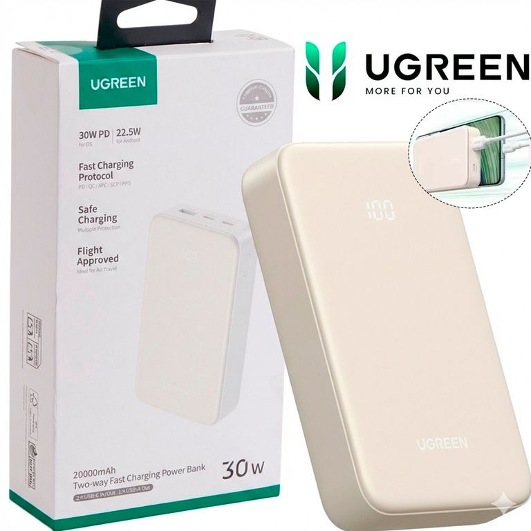 Power Bank PB531 20000mAh 30W Carga rápida Bidireccional