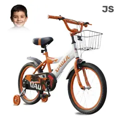 GENERICO - Bicicleta Infantil Aro 14 con Canastilla de Metal para Niños 4 a 6 años JS