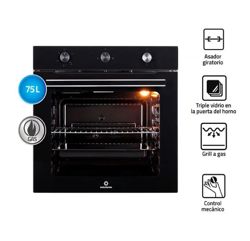 Horno Empotrable HEI-75NGP 75L