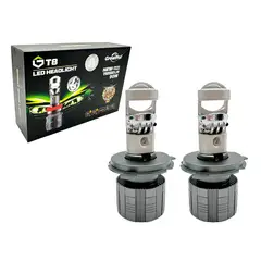 GENERICO - Foco LED Lupa H4 Con Driver + Ventilador Alta Baja 40W 2Pcs