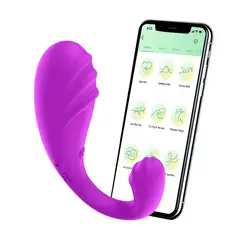 JOTA STORE - Consolador Vibrador Punto G con Textura Doble Estimulación 9 Modos con App