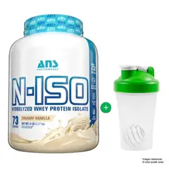 ANS PERFORMANCE - N-ISO WHEY PROTEIN ISOLATE 2.27 kilos proteína hidrolizada Vainilla + Obsequio